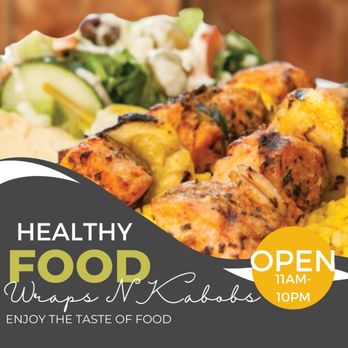 Wraps and Kabobs - a plate of food - Mediterranean Near Me - Tarpon Springs, Florida Wraps and Kabobs - a plate of food - Mediterranean Near Me - Tarpon Springs, Florida