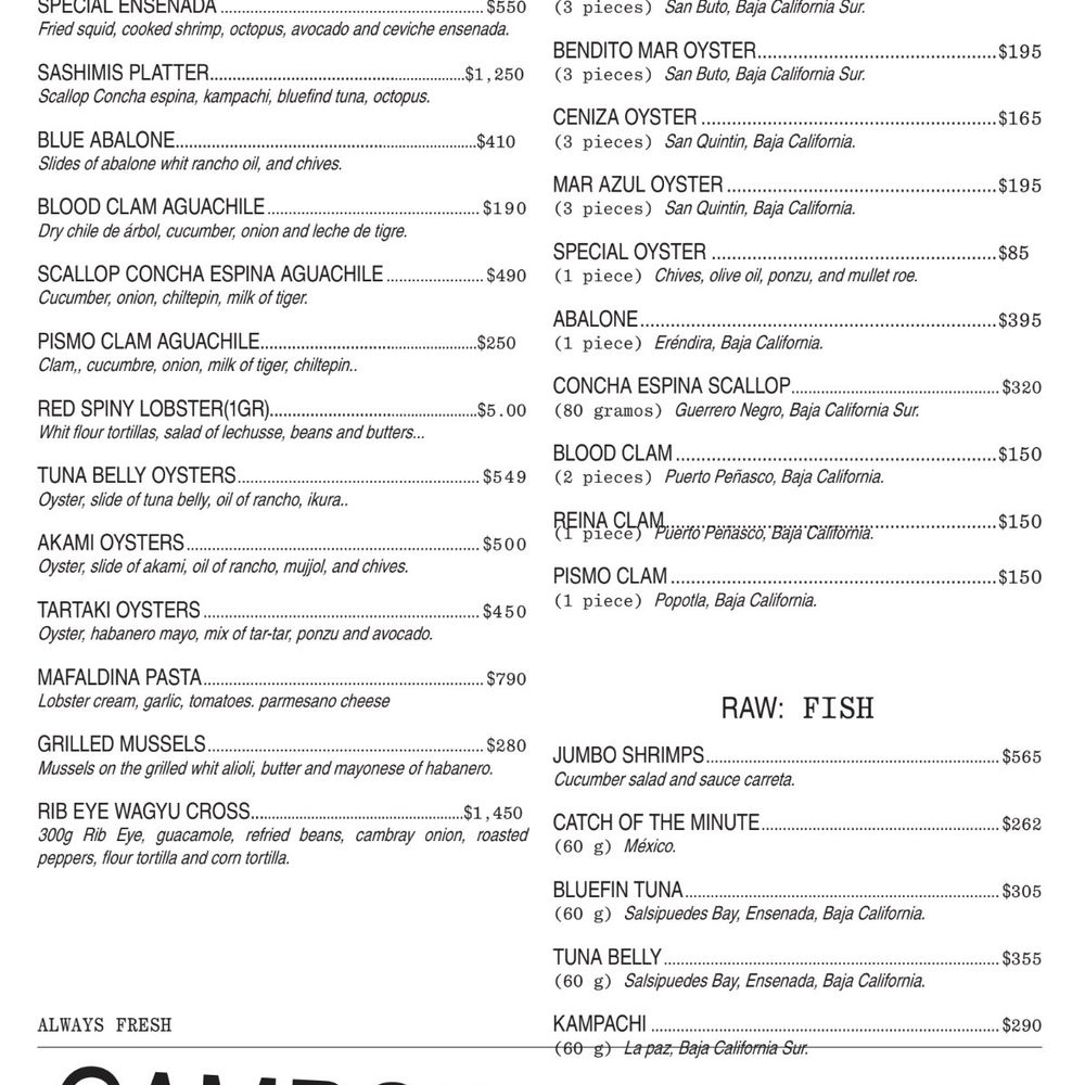 Campobaja - Seafood Near Me - México, D.F., DIF Campobaja - Seafood Near Me - México, D.F., DIF