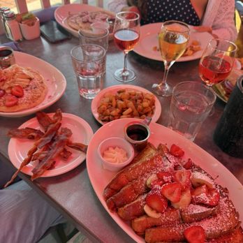 The Cottage La Jolla - Brioche French Toast bacon pancakes wine - New American Near Me - La Jolla, California The Cottage La Jolla - Brioche French Toast bacon pancakes wine - New American Near Me - La Jolla, California