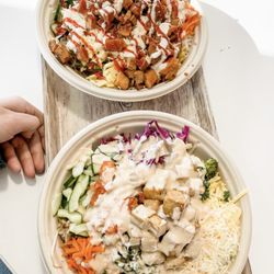 BIBIBOP Asian Grill - Sweet & Spicy Chicken , steak bowl