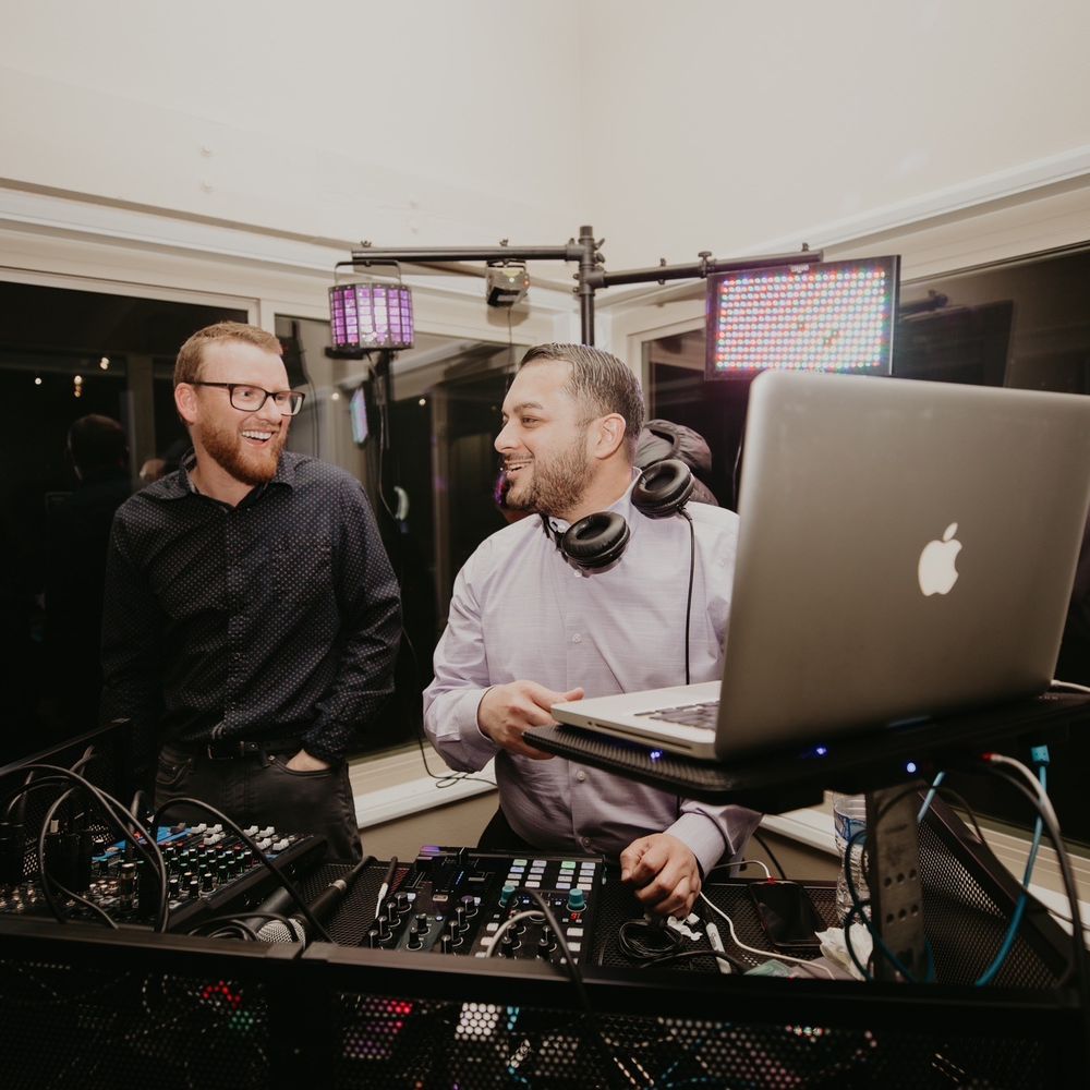 Dj Our Wedding owner, Oscar making friends with our wedding guests