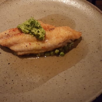 Husk - Catfish with peas and ham stock/fish sauce - Southern Near Me - Nashville, Tennessee