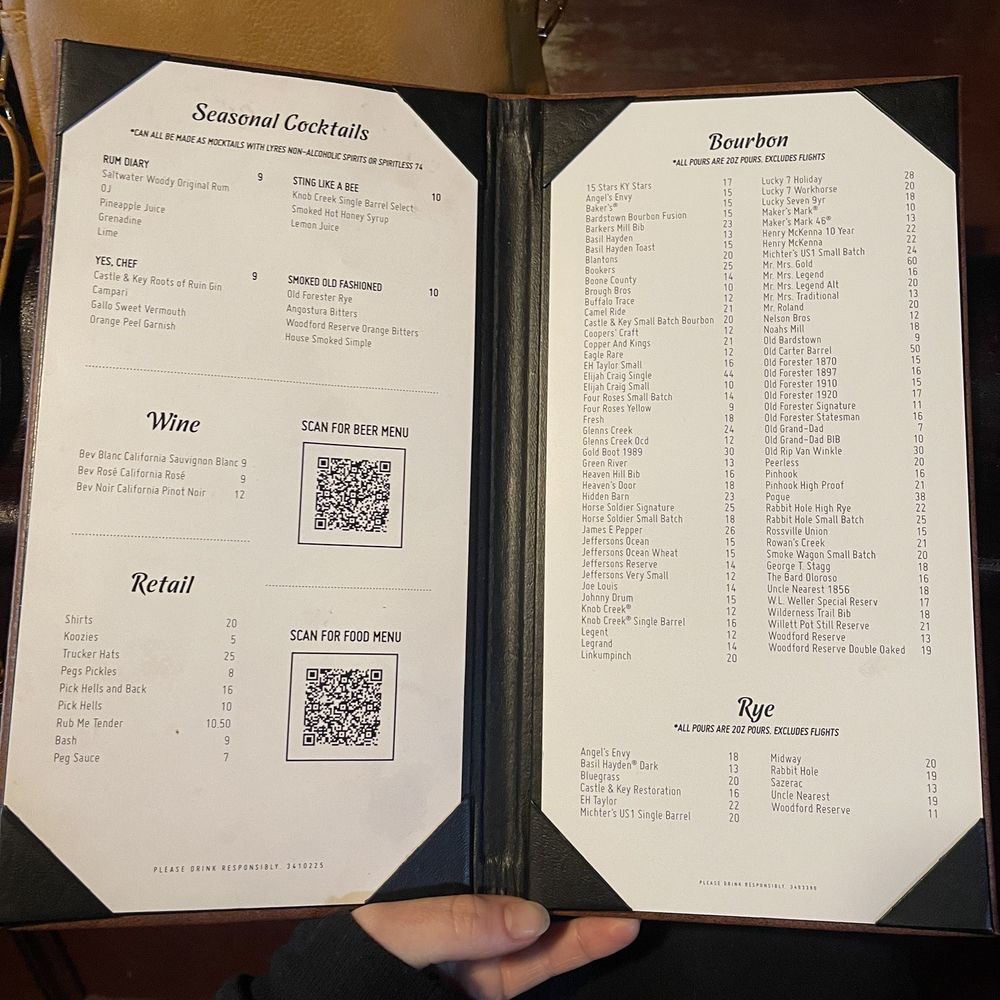 Four Pegs - Cocktail, wine, beer, spirits, & food menu - Burgers Near Me - Louisville, Kentucky Four Pegs - Cocktail, wine, beer, spirits, & food menu - Burgers Near Me - Louisville, Kentucky