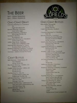 Menu photo 6 Oldfield's North Fourth Tavern Columbus, OH Menu photo 6 Oldfield's North Fourth Tavern Columbus, OH
