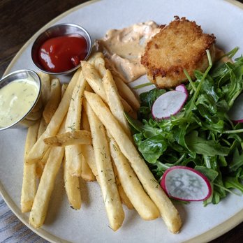 Goldfinch Tavern - Dungeness crab cake - Seafood Near Me - Seattle, Washington Goldfinch Tavern - Dungeness crab cake - Seafood Near Me - Seattle, Washington