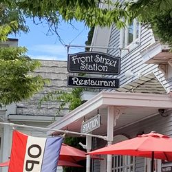 Sign for Front Street Station Restaurant