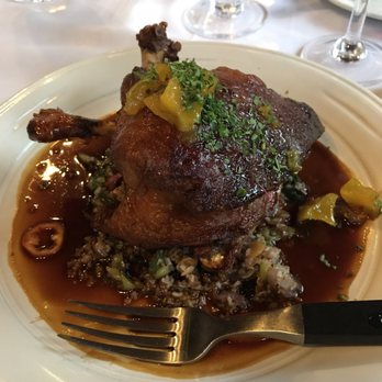 Simon Pearce - The duck!! Great portion size! Crispy and delicious! - Tableware Near Me - Boston, Massachusetts