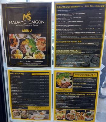 Menu photo 1 Pho Madame Saigon Toronto, ON Menu photo 1 Pho Madame Saigon Toronto, ON