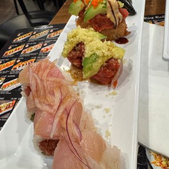 Sushi Asahi - Hamachi Yuzu Ponzu and Jessica Albacore - Sushi Bars Near Me - Riverside, California