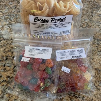 Family Grocery Store - Crispy pretzel, lemon peel gushers, and lemon peel gummy bears - Grocery Near Me - Kaneohe, Hawaii Family Grocery Store - Crispy pretzel, lemon peel gushers, and lemon peel gummy bears - Grocery Near Me - Kaneohe, Hawaii