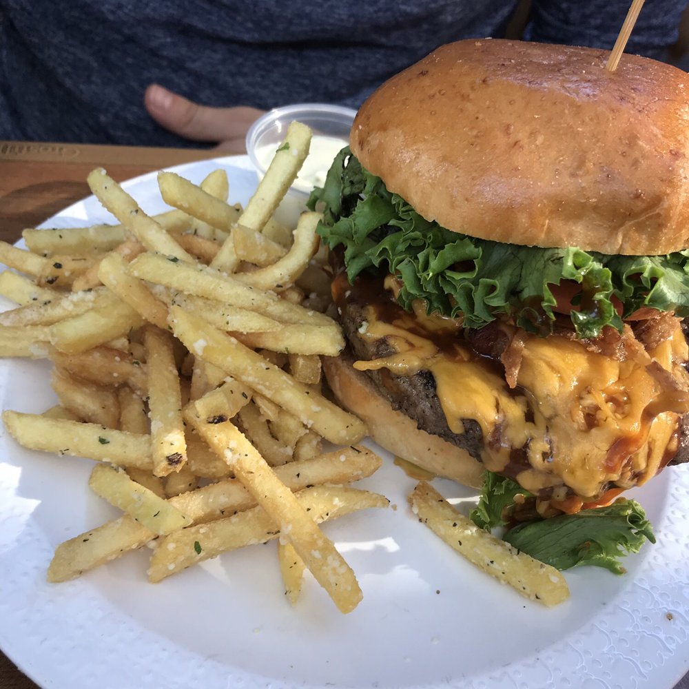 Cold Spring Depot Restaurant - Burger with truffle fries - American Near Me - Cold Spring, New York Cold Spring Depot Restaurant - Burger with truffle fries - American Near Me - Cold Spring, New York