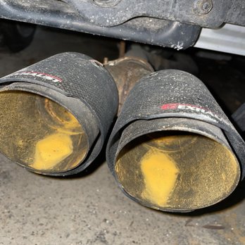 G Exhaust - Davie - Rusted carbon G exhaust tips - Auto Customization Near Me - Davie, Florida