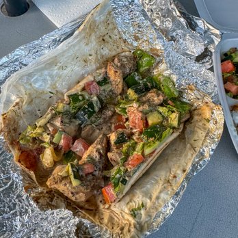 Abo Youssef Mediterranean Food  - Grilled Chicken Wrap - Food Trucks Near Me - Austin, Texas