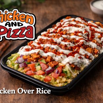 Chicken And Pizza - Chicken Over Rice Platter - Fast Food Near Me - Bear, Delaware