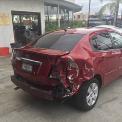 Horn's Collision Center - 2012 Nissan Sentra - Before Repairs