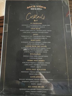 Menu photo 2 Agua E Coco Bar & Grill Bronx, NY Menu photo 2 Agua E Coco Bar & Grill Bronx, NY