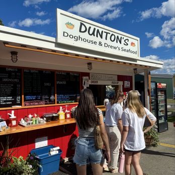 Dunton's Doghouse - Waiting in line for my order. - Hot Dogs Near Me - Boothbay Harbor, Maine Dunton's Doghouse - Waiting in line for my order. - Hot Dogs Near Me - Boothbay Harbor, Maine