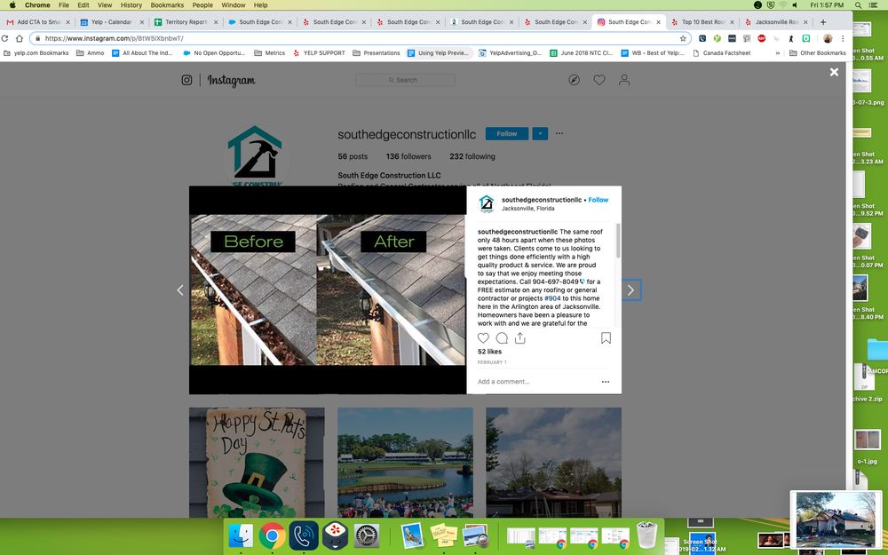 Slide of South Edge Construction