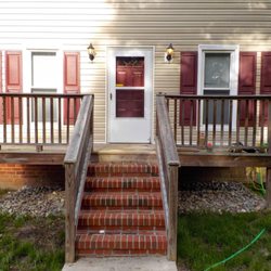 Advanced Home Exteriors LLC- Roofing Services Contractor - Advanced Home Exteriors installed a new shingle roof and new vinyl siding to this home. Additionally we re-built this front p...