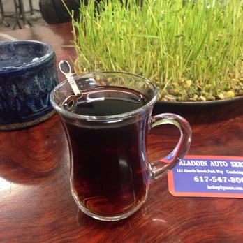Aladdin Auto Service - Warm tea upon arrival - Auto Repair Near Me - Cambridge, Massachusetts