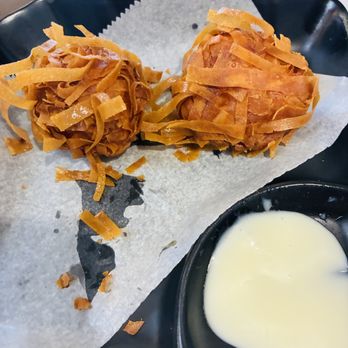818 Shanghai - Deep fried lobster balls with a dab of mayo - Chinese Near Me - Boca Raton, Florida