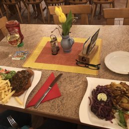 Schnitzel and beefsteak Schnitzel and beefsteak