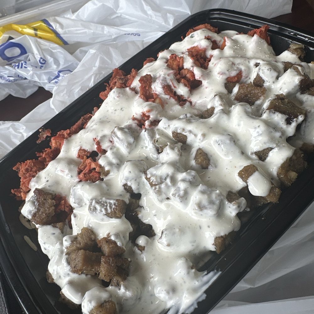 MLK King Gyro And Kabob - Chicken and gyro with white sauce $12 - Mediterranean Near Me - Washington, DC, District of Columbia MLK King Gyro And Kabob - Chicken and gyro with white sauce $12 - Mediterranean Near Me - Washington, DC, District of Columbia