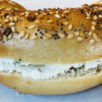 Boichik Bagels - Everything bagel with chive cream cheese - Bagels Near Me - Berkeley, California Boichik Bagels - Everything bagel with chive cream cheese - Bagels Near Me - Berkeley, California