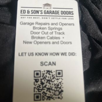 Ed & Son's Garage Doors - Business card - Garage Door Services Near Me Ed & Son's Garage Doors - Business card - Garage Door Services Near Me