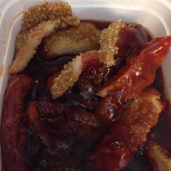 Rainbow Garden Champaign - The (terrible) sesame chicken. - Chinese Near Me - Champaign, Illinois