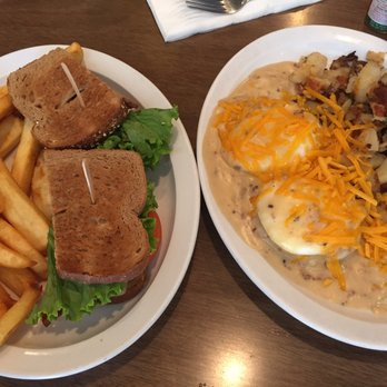 McDuff's - BLT w/ fries, and Biscuits & Gravy special! - Breakfast & Brunch Near Me - Redlands, California