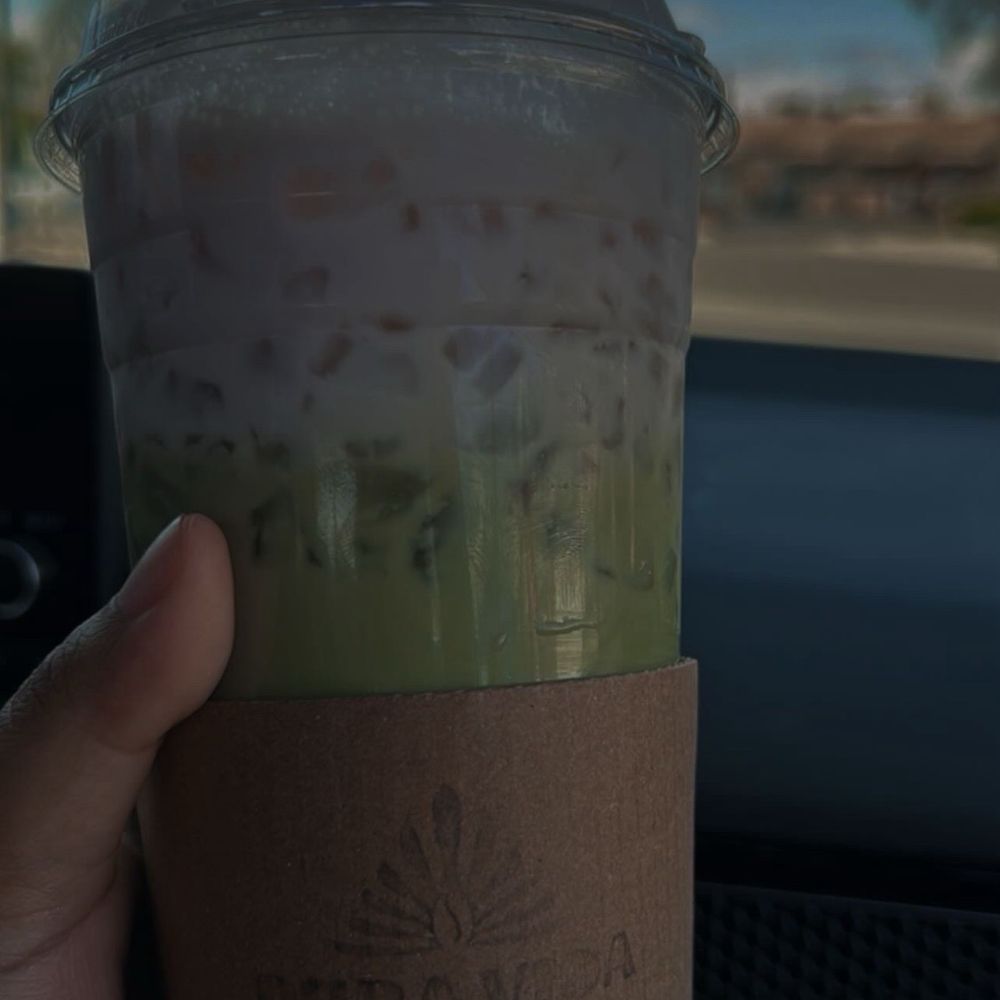 Pura Vida Coffee - Strawberry Horchata Matcha latte - Coffee & Tea Near Me - Bakersfield, California Pura Vida Coffee - Strawberry Horchata Matcha latte - Coffee & Tea Near Me - Bakersfield, California
