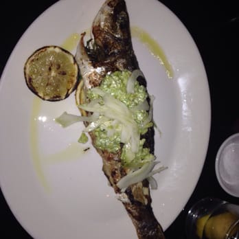 Row 34 - Seaport - Whole fish of the day. Mediterranean Sea Bass - New American Near Me - Boston, Massachusetts Row 34 - Seaport - Whole fish of the day. Mediterranean Sea Bass - New American Near Me - Boston, Massachusetts
