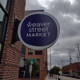 a blue and white sign
