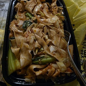 Dun Huang - Chicken noodle dish: extra wide noodles, extra spicy sauce - Chinese Near Me - Jersey City, New Jersey