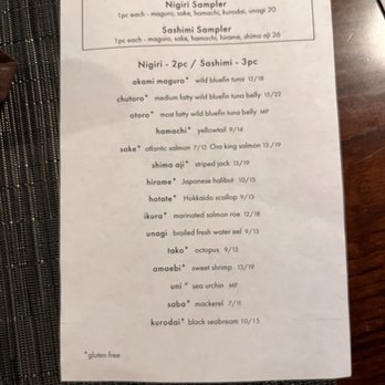 Iyasare - Menu - Japanese Near Me - Berkeley, California