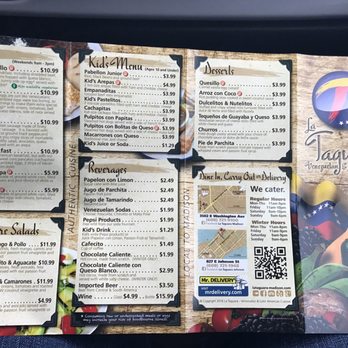La Taguara - Menu. - Venezuelan Near Me - Madison, Wisconsin