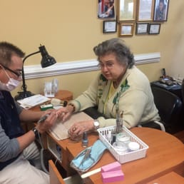 Mom is 90 and getting fill ins on her tips.