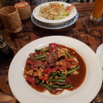 Thai Elephants Restaurant - Prik King with chicken and beef - Thai Near Me - Charleston, South Carolina Thai Elephants Restaurant - Prik King with chicken and beef - Thai Near Me - Charleston, South Carolina
