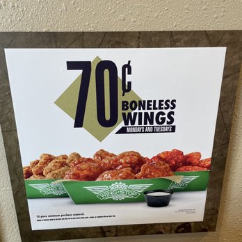 Wingstop - 70 cent boneless wings Monday & Tuesday - Chicken Wings Near Me - Nampa, Idaho Wingstop - 70 cent boneless wings Monday & Tuesday - Chicken Wings Near Me - Nampa, Idaho