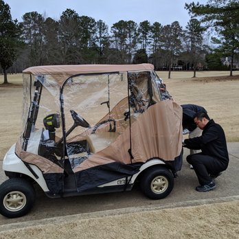 Laurel Springs Golf Club - They can enclose golf carts during cold or inclement weather. - Golf Near Me - Suwanee, Georgia