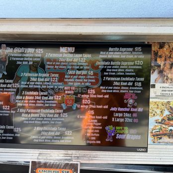 Not Yo Tacos - Menu as of 2-2-26 - Soul Food Near Me - Los Angeles, California Not Yo Tacos - Menu as of 2-2-26 - Soul Food Near Me - Los Angeles, California