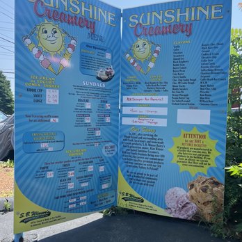 Sunshine Creamery - Ice Cream & Frozen Yogurt Near Me - Rumford, Rhode Island