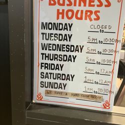 Beer for the Meeples - Store hours  M closed Tu- Th 5pm- 10:30pm F 5pm-12am Sat 1pm - 12am Sub 1pm - 10:30pm