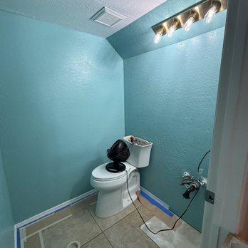 Montuys Floors And Construction - Painting of bathroom. - General Contractors Near Me Montuys Floors And Construction - Painting of bathroom. - General Contractors Near Me