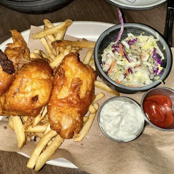 Culinary Dropout - Fish and chips. Not terrific but definitely edible. - New American Near Me - Tucson, Arizona