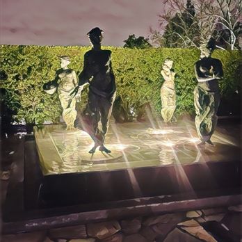 Cerritos Sculpture Garden - After sundown. - Public Art Near Me - Cerritos, California