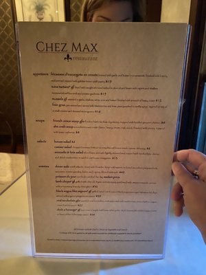 Menu photo 8 Chez Max Restaurant Richmond, VA