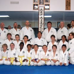 With our Chief Instructor Shihan Fumio Demura, 9th Dan Shito-Ryu Karate, including black belts from different US State branches.