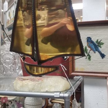 Back In Time Antiques - This brass boat was our treasure that day. It came home with us. - Used, Vintage & Consignment Near Me - Redlands, California